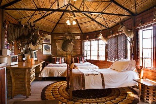 This Chalet is our trophy suite, with Bushveld shower/bath/sauna adjacent.